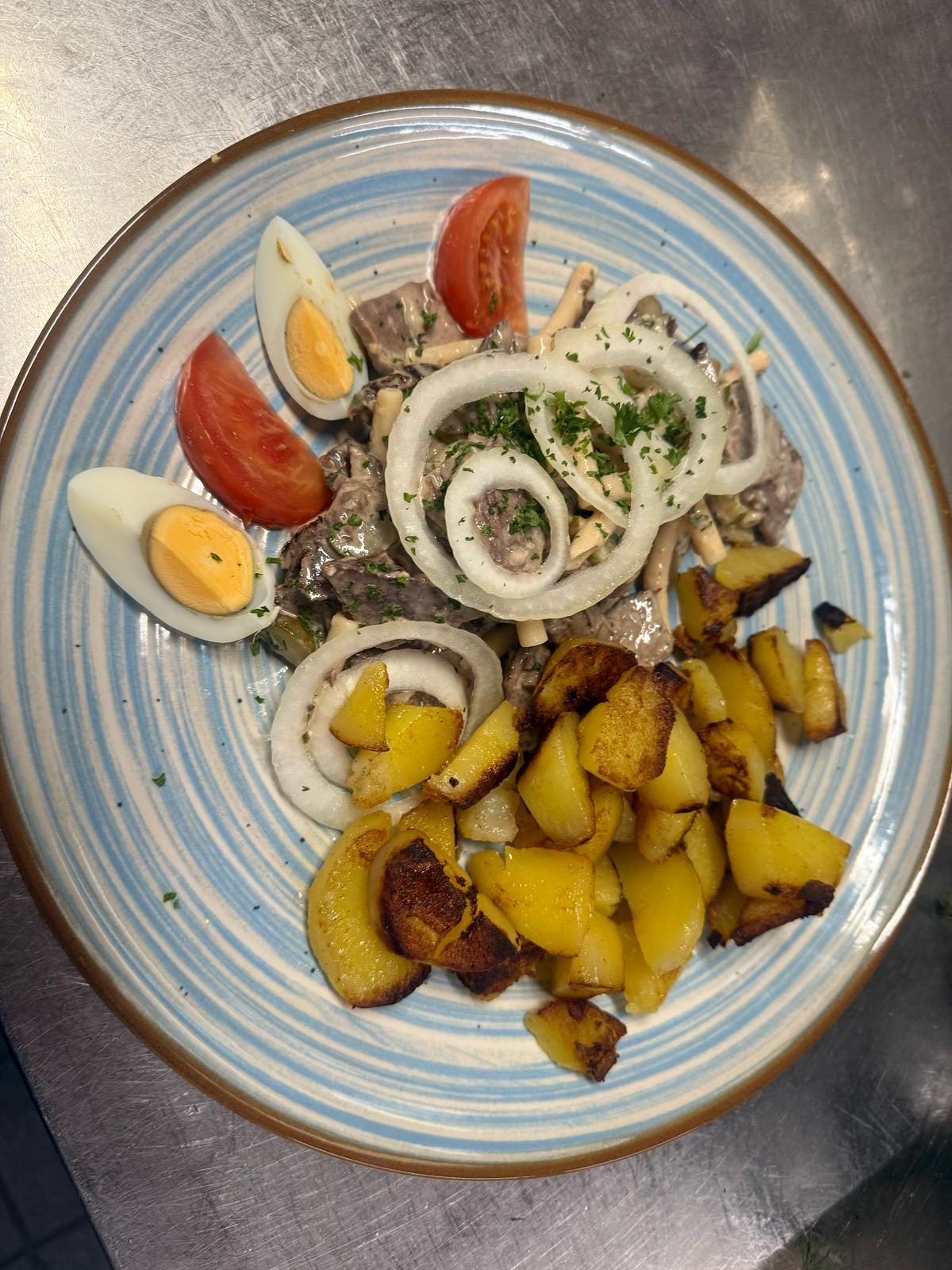 Rindfleischsalat Restaurant Hirchenhahn Hausmannskost