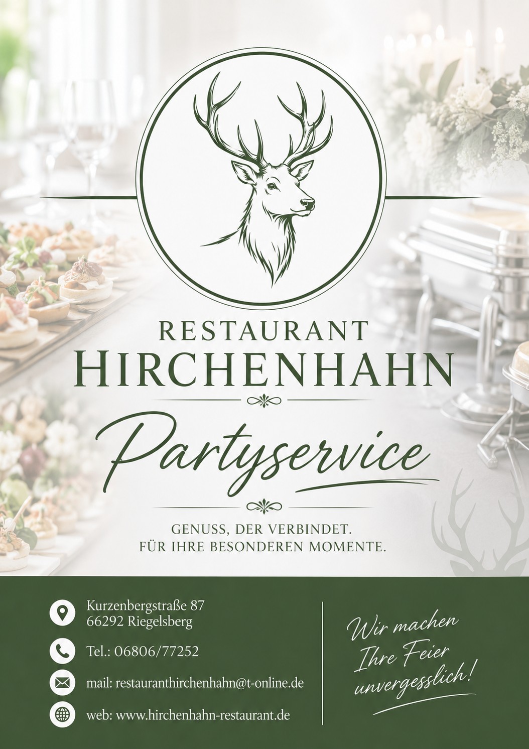 Partyservice Werbung